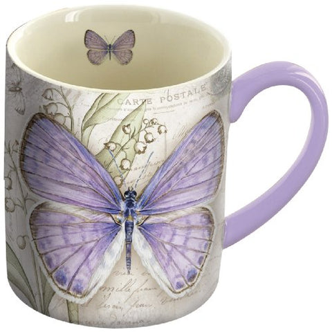 14 oz. Mugs, Lavender Butterfly