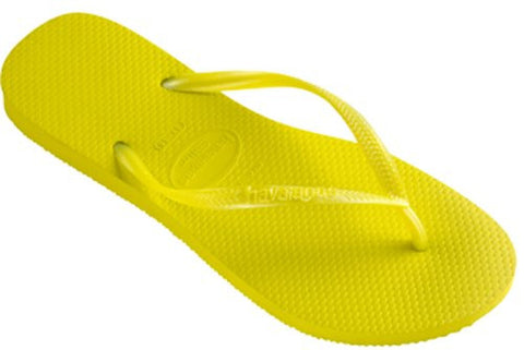 Havaianas Women's Slim Flip Flop,35-36 BR / 5-6 B(M) US,Neon Yellow