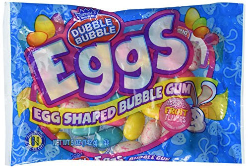 Easter Candy Double Bubble Eggs 5 Oz Bag Assorted Flavors