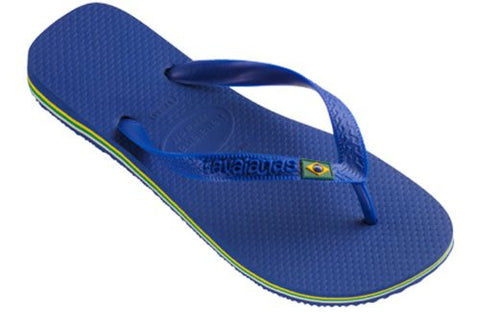 Women's Brazil Flip Flops - Marine Blue, Size 11/12 US