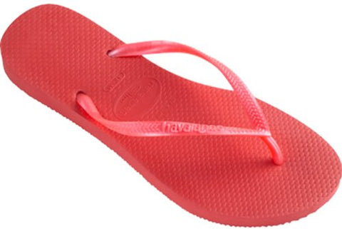 Havaianas Slim Flip Flop (Toddler/Little Kid),27-28 BR / 11-12 M US Toddler,Guava Red