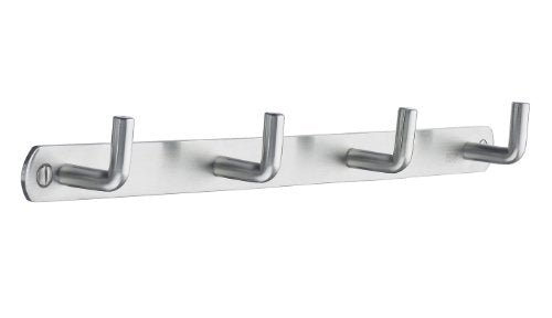 B1054 COAT RACK QUADRUPLE STAINLESS STEEL