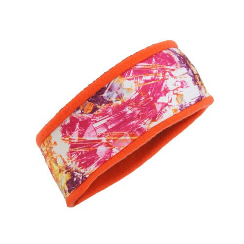 Original Turtle Fur Fleece - Bandula, Heavyweight Headband, Hot Ice/Orange Flame