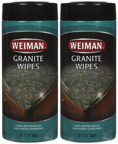 Weiman Granite Wipes, 30 Count