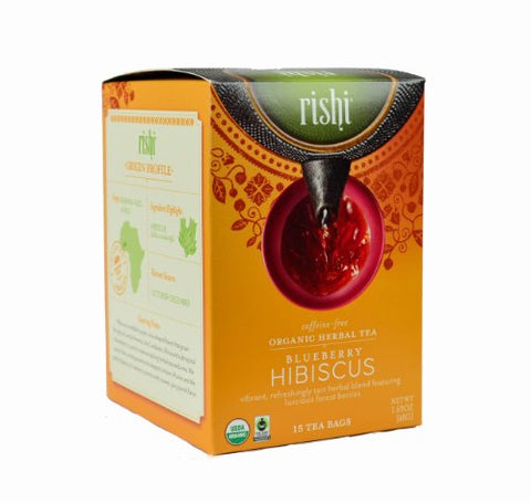 Organic Herbal Tea Blueberry Hibiscus, 15 bags