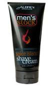 Aubrey Organics Men's Stock Shave Cream, Spice Island - 6 oz - 2 pk