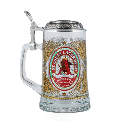Anheuser-Busch Vintage Glass Stein