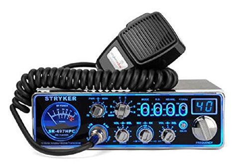 Stryker SR497HPC 110 Watt 10 Meter Radio with 7 Color Selectable Faceplate, Echo, Roger Beep, Talkback, 12 Stage Dim, Variable Power