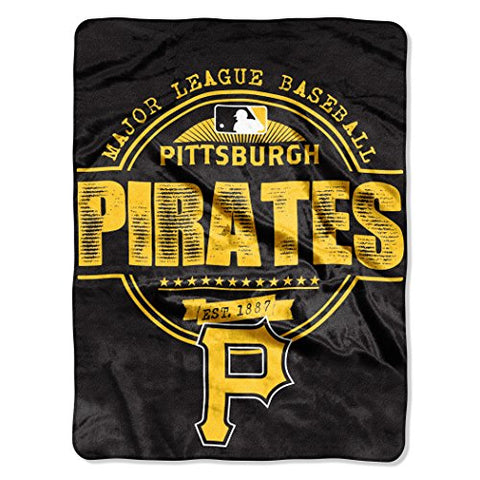 Pittsburgh Pirates MLB "Structure" Micro Raschel Throw 46”x 60”