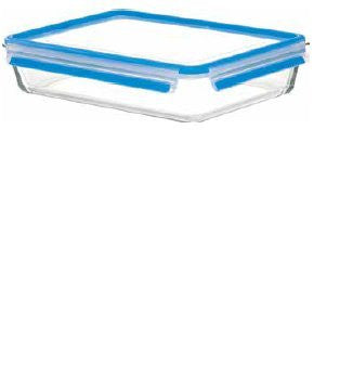 Clip & Close Glass, rectangular, 100 oz. / 12.5 cup