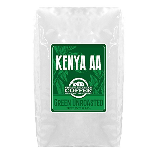 Fresh Roasted Coffee, Kenya AA, Unroasted Green Coffee, 5-lb