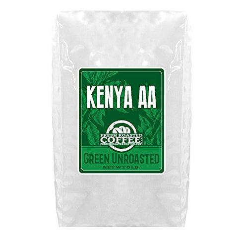 Fresh Roasted Coffee, Kenya AA, Unroasted Green Coffee, 5-lb