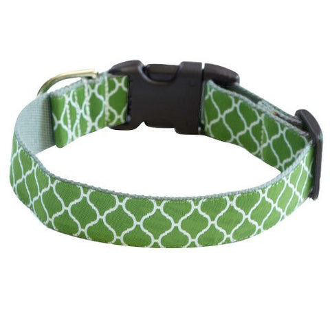 secret garden bamboo dog collar - small (10-14" neck)