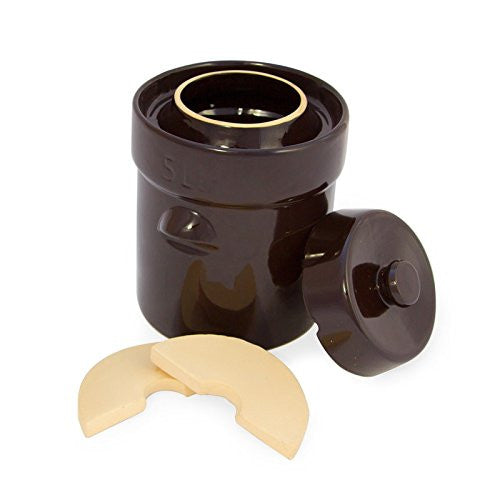 5L Fermemtation Crock with Stone Weights German Style