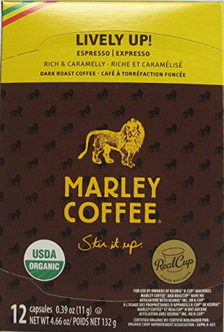 MARLEY, LIVELY UP, ESPRESSO DARK, ORGANIC (SINGLE SERVE CUP)