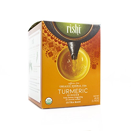 Organic Herbal Tea Tumeric Ginger, 15 bags