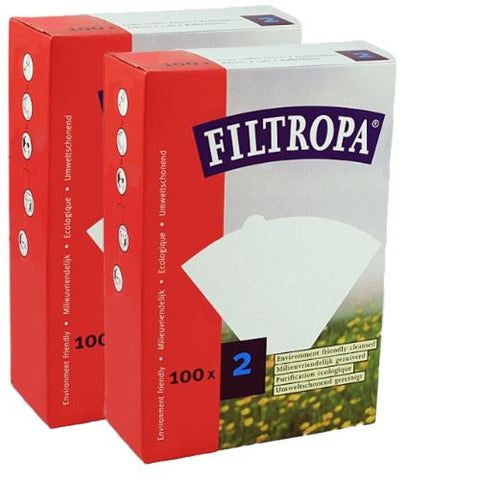 Filtropa #2 White Filters 100 count