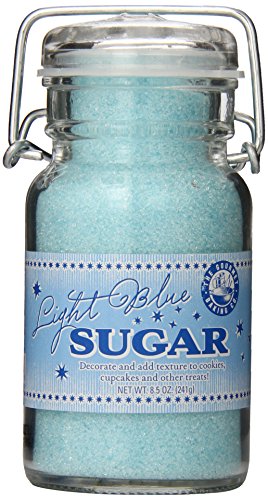 Light Blue Sugar by The Gourmet Baking Co 7.37 oz. jar