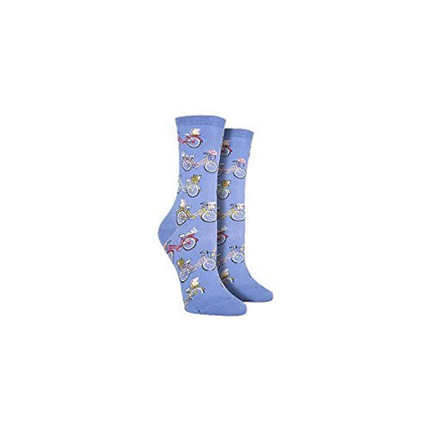 Women's Vintage Bikes Socks, Periwinkle
