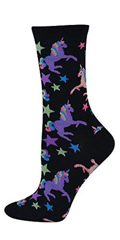 Women's Unicorn Socks - Black