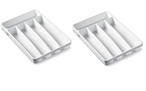Cutlery Tray White 12.9"x9"x1.8"