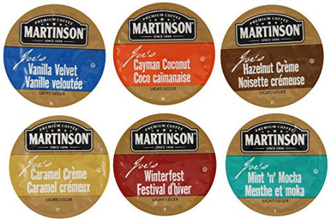 MARTINSON COFFEE FLAVOURED VARIETY PACK (36 SINGLE SERVE CUPS)