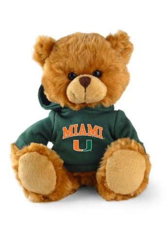 Miami Hoodie Bear, Green 6"