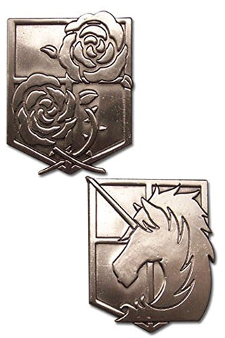 Attack On Titan - Stationary Guard & Military Police Emblem Pins