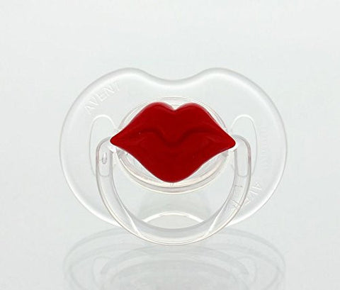 Red Lips Pacifier, Symmetric Newborn