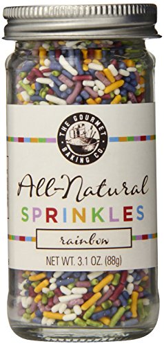 All Natural Rainbow Sprinkles 3.1 oz. jar