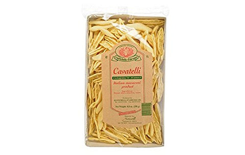 Rustichella d'Abruzzo Pasta, Durum Wheat in Tray, Cavatelli, 250 gr/8.8 oz