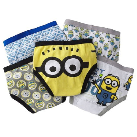 Handcraft Little Boys' Despicable Me Brief (Pack of 5), Assorted - 8 US