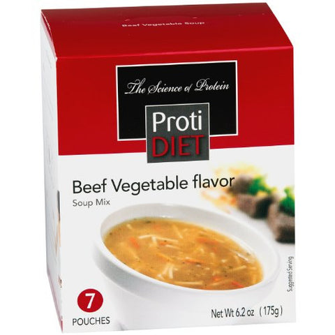 Protidiet - Beef Vegetable Flavor, Soup Mix US 7pouches