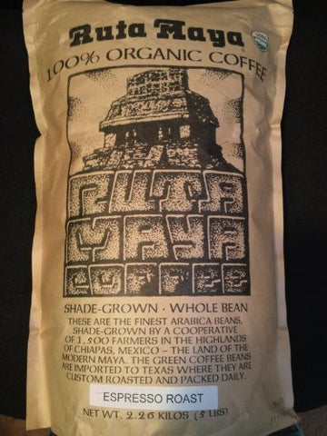 Organic Espresso Roast Coffee - Whole Bean 5 lbs