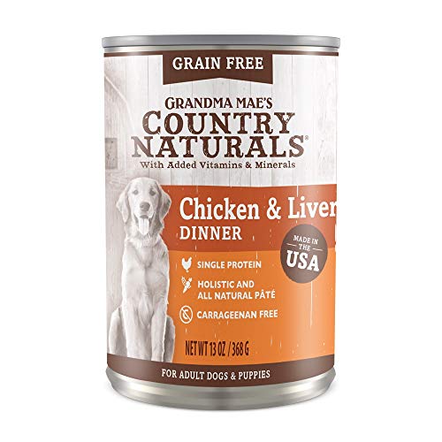 GRANDMA MAE'S COUNTRY NATURALS GRAIN FREE DOG FOOD CHICKEN/LIVER 13 OZ