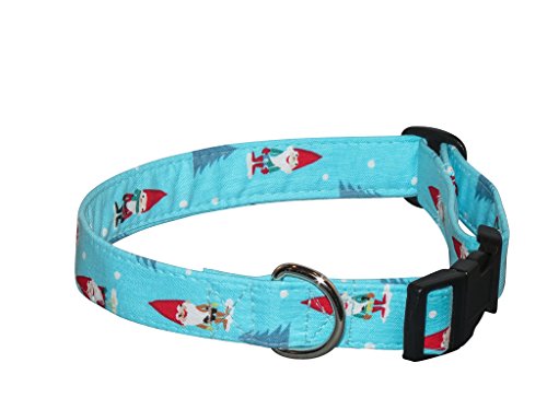 Elmo's Closet Gnomes Dog Collar - Large - 1 Inch