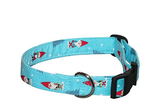 Elmo's Closet Gnomes Dog Collar - Large - 1 Inch