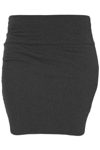 Heart & Hips, Basic Skirt, Charcoal, Medium