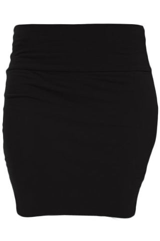 Heart & Hips, Basic Skirt, Black, Medium