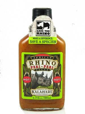 African Rhino Peri-Peri Hot Pepper Sauce 6.75 oz