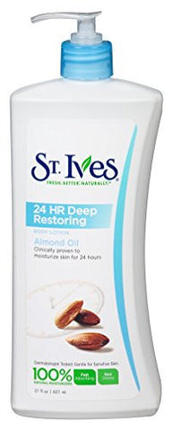 St Ives Body Lotion 21oz 24Hr Deep Restoring Almond Oil