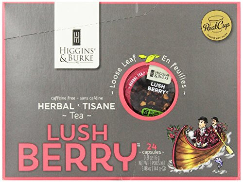 HIGGINS & BURKE, LUSH BERRY LEAF CAP (24 SINGLE SERVE CUPS)