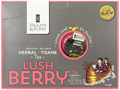HIGGINS & BURKE, LUSH BERRY LEAF CAP (24 SINGLE SERVE CUPS)