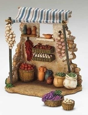 7.75 PRODUCE SHOP FOR 5" NTVTY FIGURES 3PC SET FONTANINI