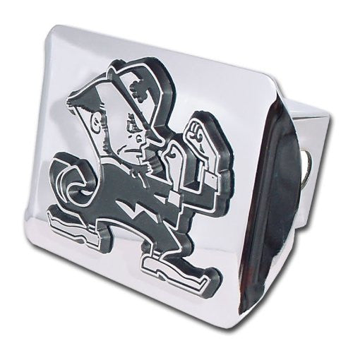 Notre Dame (Leprechaun) Shiny Chrome Hitch Cover
