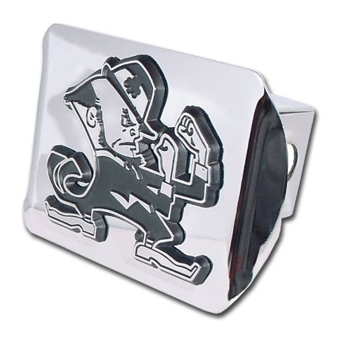 Notre Dame (Leprechaun) Shiny Chrome Hitch Cover