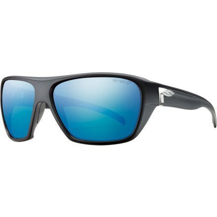 Smith Optics Chief Sunglasses - Matte Black Frame with Polarized Blue Mirror Lens