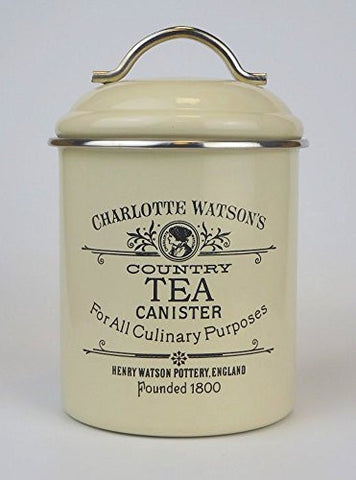 Charlotte Watson Round Enamel Tea, Cream