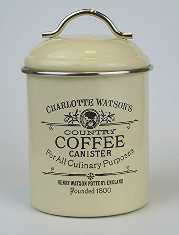Charlotte Watson Round Enamel Coffee, Cream