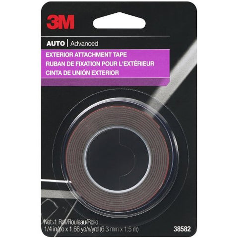 3M Exterior Attachment Tape, 1/4 inch x 5 ft